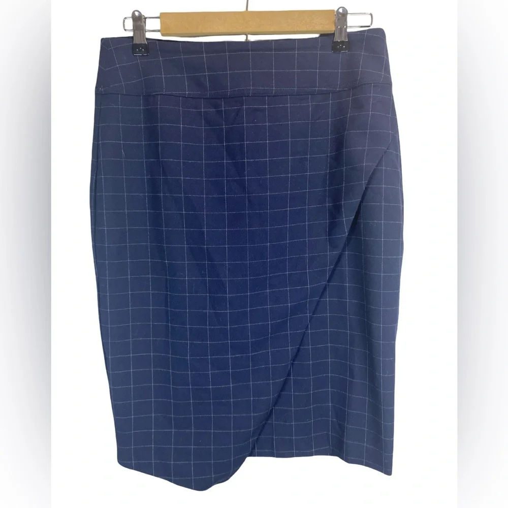 Rachel Roy Collection Navy Blue Asymmetrical Wrap Skirt Size 6‎